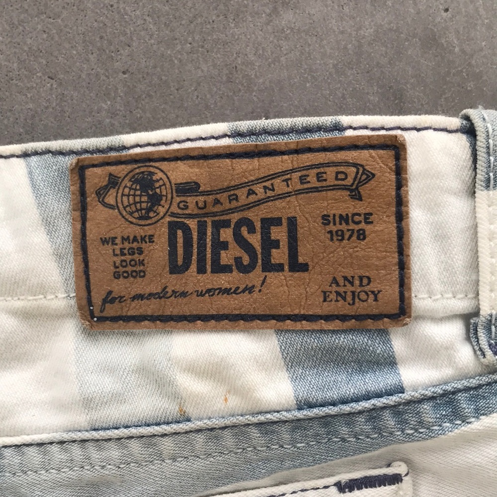 Diesel | Denim Jean shorts striped 10 - Picture 8 of 13
